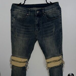 Distressed Blue Jeans for Men